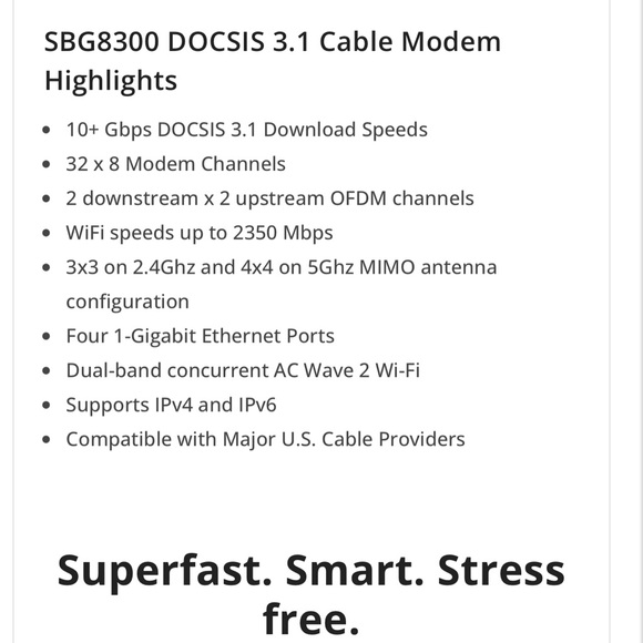 Arris Surfboard Model SBG8300 - Picture 5 of 6